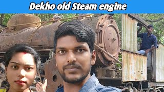 Oldest SteamampCoal engine 🚂 dekho Puri toy train ka engine [upl. by Shanda]