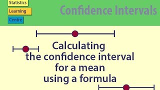 Calculating the Confidence interval for a mean using a formula  statistics help [upl. by Akimrej]