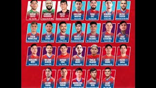 NOMINA SELECCION DE CHILE PARA ENFRENTAR A BRASIL Y COLOMBIA [upl. by Poock594]