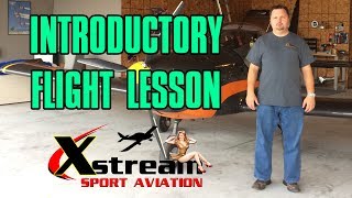 Sport Pilot License Training  S01 E01  Evektor Sportstar  Introductory Flight Lesson [upl. by Haile173]