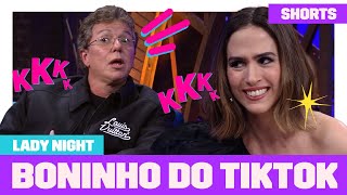 Boninho quer INVESTIR na carreira de TIKTOKER  Lady Night  Humor Multishow  Shorts [upl. by Elpmid]