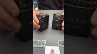 Fake vs Real Bvlgari Man In Black Perfume [upl. by Liw]