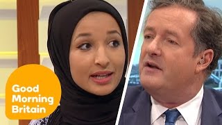 Piers Morgan Debates Headscarf Ban With Muslim Women  Good Morning Britain [upl. by Artcele88]