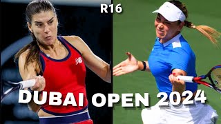 Donna Vekic vs Cirstea Sorana Highlights  WTA Dubai Tennis Championships 2024 [upl. by Ylloh]