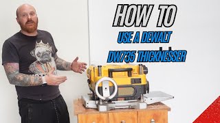 How to use a dewalt DW735 thicknesser Step by step guide for perfect results [upl. by Rafat]