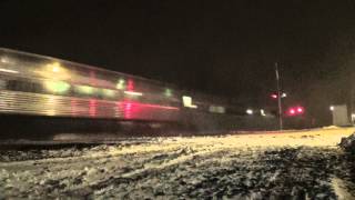 The 14 Hour Late Amtrak Lake Shore LimitedRailFanningPerry Ohio [upl. by Ammamaria]