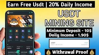 New Usdt Earning App  best investment website  online earning app [upl. by Nertie]