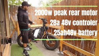 GUNAI MX25  EKX X20  1000W2000W FAT EBIKE  Unboxing amp Review  English version [upl. by Aisanat]