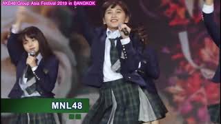 MNL48  AKB48 Group Asia Festival 2019 in BANGKOK First Part [upl. by Aihsenor]