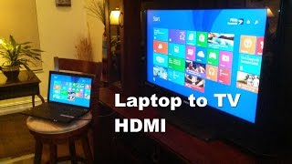 How to Connect Laptop to TV using HDMI  Easy amp Fun [upl. by Yasnil]