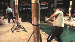 STIHL TIMBERSPORTS® US Championship 2012  Springboard Chop [upl. by Eglantine]