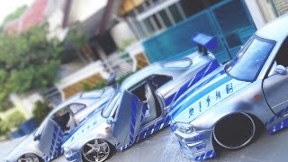 How to Make Scissors Door Nissan Skyline GTR R34 Diecast [upl. by Franky]