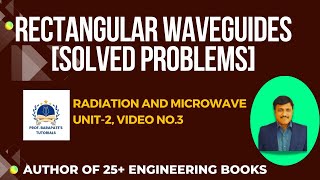 RECTANGULAR WAVEGUIDES SOLVED PROBLEMS [upl. by Aerdnwahs]