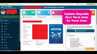 Cara Update Dapodik dari Versi 2023 ke 2024 [upl. by Tillford464]