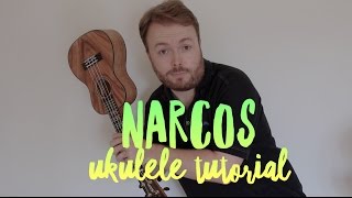 NARCOS THEME  UKULELE TUTORIAL [upl. by Amar521]