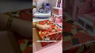 Is anyone else already wrapping Christmas gifts  🎁 asmr asmrunboxing unboxing unboxingvideos [upl. by Atinas]