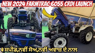 New Farmtrac 6055 CRDI 4wd Launch  Farmtrac 60 New Model Full Review Video [upl. by Nairdad2]