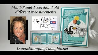 Glitter Pit LIVE Replay  Updated Multipanel Accordion Fold [upl. by Gessner88]