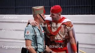 Legionarios y Regulares 1927 ESPAÑA Historia de la Marcha [upl. by Drobman]