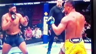 Curtis Blaydes KOed Jailton Almeida UFC299 [upl. by Vitoria]