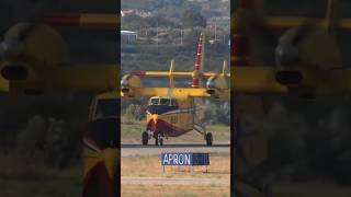 Canadair CL415 Closeup Takeoff [upl. by Atinuj]