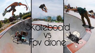 SKATEPARK VS FPV DRONE  Pinball Fest 2024  4k vidéo skateboarding [upl. by Curley645]