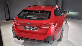 New BMW 5 SERIES TOURING 2024 G61  i5 M60 in Fire Red [upl. by Arral548]