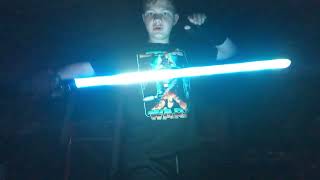 TKCSABER Neopixel Dueling Lightsaber review [upl. by Wanonah213]