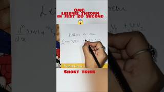 Leibnitz Theorem in just 20 sec  Omg Trick 😱🤯🟰 [upl. by Eloisa59]