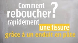 Comment reboucher rapidement une fissure grâce à un enduit en pâte [upl. by Ahsiel]