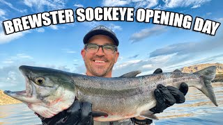 Brewster Pool Sockeye Salmon Opening Day Hot Bite amp A Lost Rod amp Reel [upl. by Luigino]