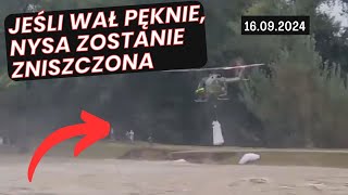 🌧️🌊 PĘKŁ WAŁ PRZCIWPOWODZIOWY W NYSIE ZAGROŻONE MIASTO  16092024 [upl. by Kimberly]