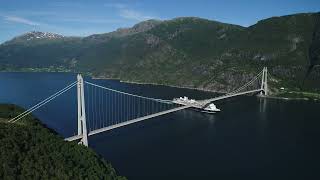 Rotterdam sailing under Hardangerbridge [upl. by Attiuqram]