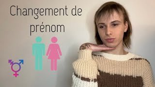 TRANSGENRE  CHANGER DE PRÉNOM [upl. by Tirrell]