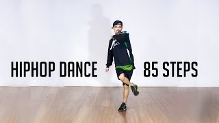 OLD SCHOOL STEPS FOR HIPHOP DANCE  SOCIAL DANCES BASICS FOUNDATIONS  85 STEPS [upl. by Drews]