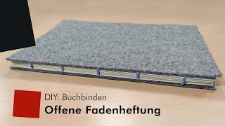 DIY Buchbinden – Offene Fadenheftung [upl. by Cychosz]