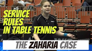 Table Tennis Service Rules  the Zaharia Case [upl. by Kask]