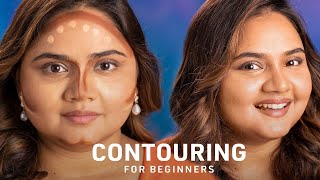 How To Contour A ROUND FACE  Sculpt Your Face With Makeup [upl. by Robbi]