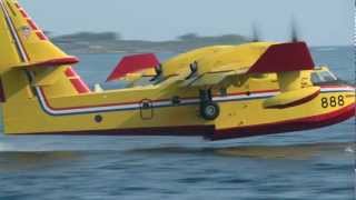 Löschflugzeuge CANADAIR CL 415 in Aktion in der Nähe von Dubrovnik  August 2012 [upl. by Moria473]