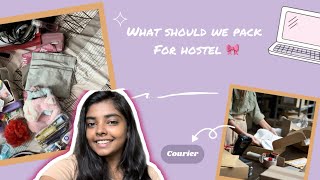 What should we pack for hostel🎀🫧courier details🪶packing tips and tricks🫶🏼 [upl. by Now233]