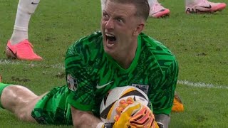 Jordan Pickford Crazy Celebration vs Slovakia vs England Jordan Pickford vs Slovakia [upl. by Ahseek103]