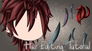 Hair Editing Tutorial  Gacha Editing [upl. by Mather]