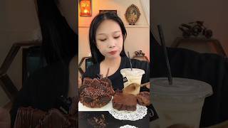 Chocolate 🍫 Galore here🤎🍫 mukbang chocolavacake asmreating shorts [upl. by Llywellyn85]