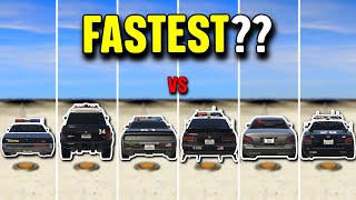 Which Police Car is the FASTEST  GTA Online [upl. by Sulrac]