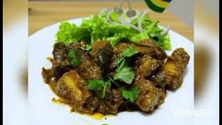 Curry Poisson au Brinjelle aubergine  Fish Curry  A la Mauricienne [upl. by Jobe]