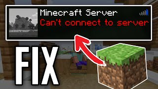 Unable to Join Minecraft Server How to Fix Cant Connect to Server on Minecraft [upl. by Angie]