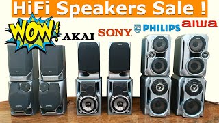 HiFi Speakers  Sony Aiwa Philips Akai  Sale [upl. by Eibbob]