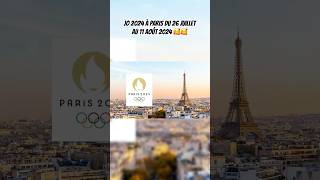 JO 2024 PARISDATE du 26 juillet au 11 août 2024 [upl. by Emanuela]