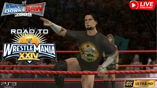 CM Punk Road To Wrestlemania  WWE Smackdown vs Raw 2009 FULL WALKTHROUGH [upl. by Jagir424]