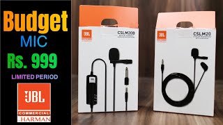 JBL Commercial CSLM20 and CSLM20B lavalier microphone best microphone for Youtube amp home office use [upl. by Elimaj]